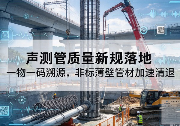 西夏声测管质量新规落地，一物一码溯源，非标薄壁管材加速清退